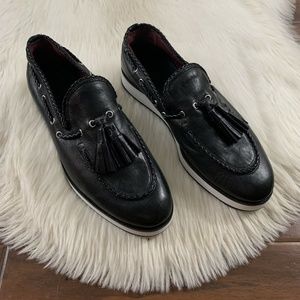 Rag & Bone Black Leather McKenzie Platform Loafers